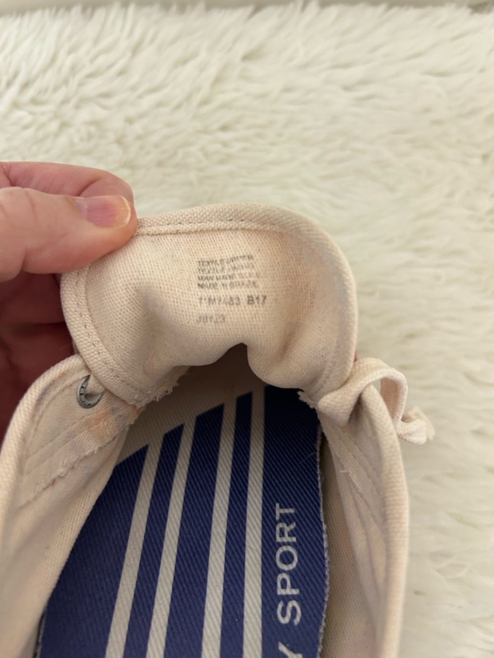 Tory Burch Sport Patterned Red & Blue Canvas Sneakers - Picture 13 of 14
